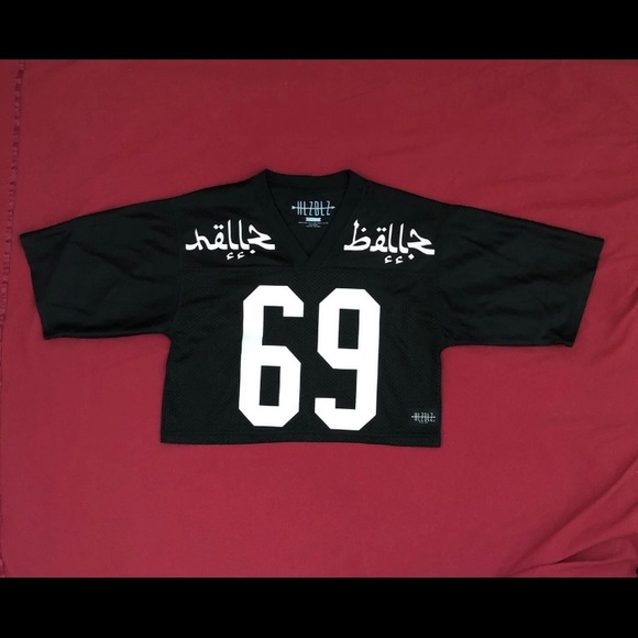 Hellz Bellz 69 crop jersey top - Picture 2 of 2